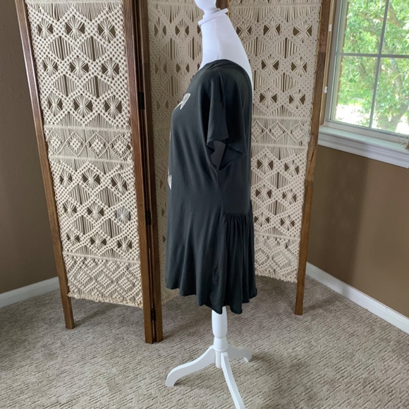 Wildfox Compass peplum top deep cut-out back Large - Picture 3 of 8